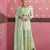 Light-green embroidered faux georgette salwar