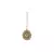 Brass Gold Platted  White Stone Studded  Maang Tikka