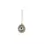 Brass Gold Platted  White Stone Studded  Maang Tikka