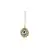 Brass Gold Platted  White Stone Studded  Maang Tikka