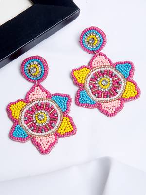 SMER Multicolor Contemporary Drop Earrings 1