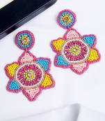 SMER Multicolor Contemporary Drop Earrings