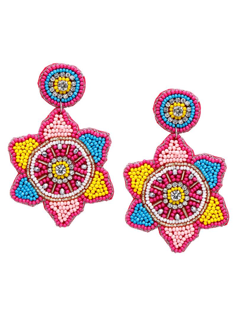 SMER Multicolor Contemporary Drop Earrings