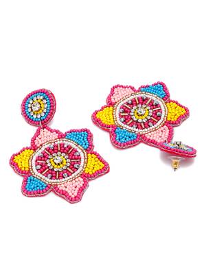 SMER Multicolor Contemporary Drop Earrings 3