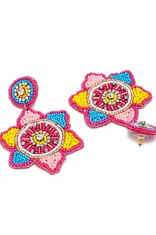 SMER Multicolor Contemporary Drop Earrings