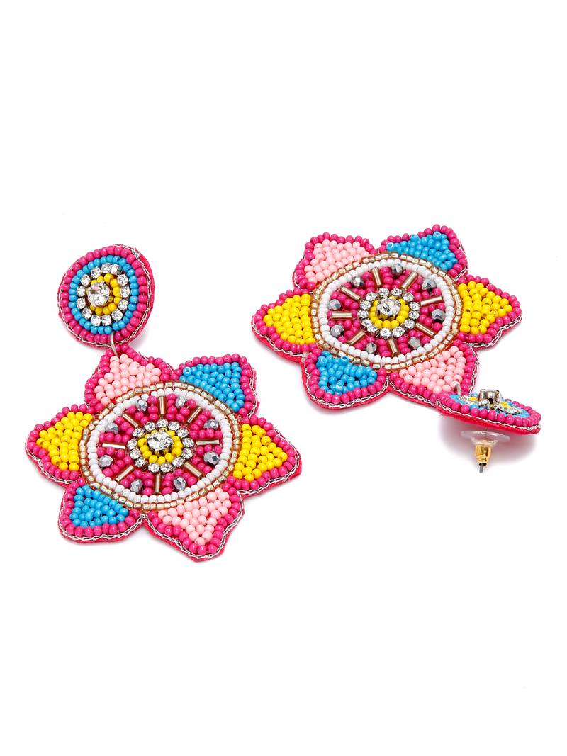 SMER Multicolor Contemporary Drop Earrings