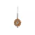 Brass Gold Platted  Peach Stone Studded  Maang Tikka