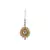 Brass Gold Platted  White Stone Studded  Maang Tikka