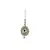 Brass Gold Platted  White Stone Studded  Maang Tikka