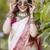 CREAM Dola Silk Saree with Heavy Border