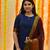 Blue plain cotton ethnic-kurtis
