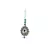 Brass Gold Platted  Blue Stone Studded  Maang Tikka