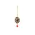 Brass Gold Platted  Multicolor Stone Studded  Maang Tikka
