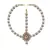 Brass Gold Platted  White Stone Studded  Maang Tikka Set