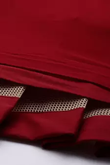 classy red embroidered thread work georgette wedding lehenga set choli with dupatta with dupatta