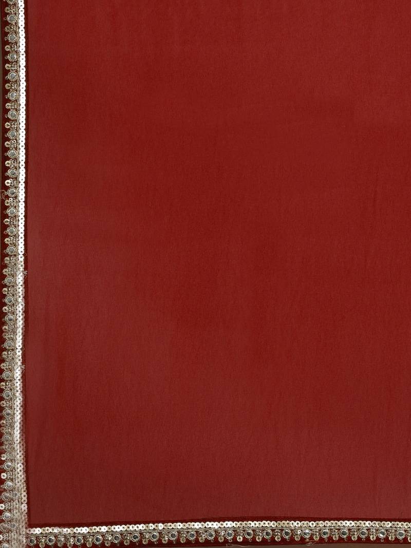 Classy Red Embroidered Thread Work Georgette Wedding Lehenga Choli With Dupatta