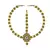 Brass Gold Platted  Green Stone Studded  Maang Tikka Set