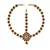 Brass Gold Platted  Golden Stone Studded  Maang Tikka Set