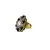 Brass Gold Platted  Multicolor Stone Studded  Ring With Adjustable