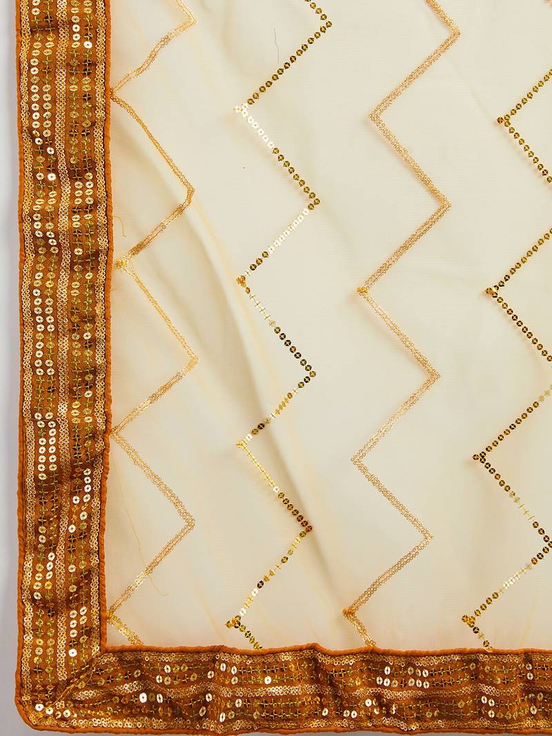 Gorgeous Yellow Sequins Art Silk Wedding Wear Lehenga Choli Set