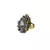 Brass Gold Platted  Multicolor Stone Studded  Ring With Adjustable