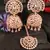 Rose Gold Plated White Stone Jhumka with Tikka 216ED687