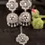 Rhodium Plated White Stone Jhumka with Tikka 216ED694