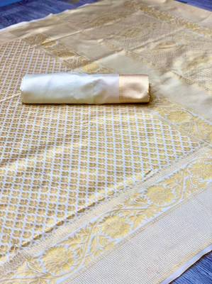 GOLDEN BEAUTIFUL TREDITIONAL SAREE 3