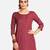 Wonderful Maroon Blended Cotton Short Kurti Top