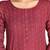 Wonderful Maroon Blended Cotton Short Kurti Top