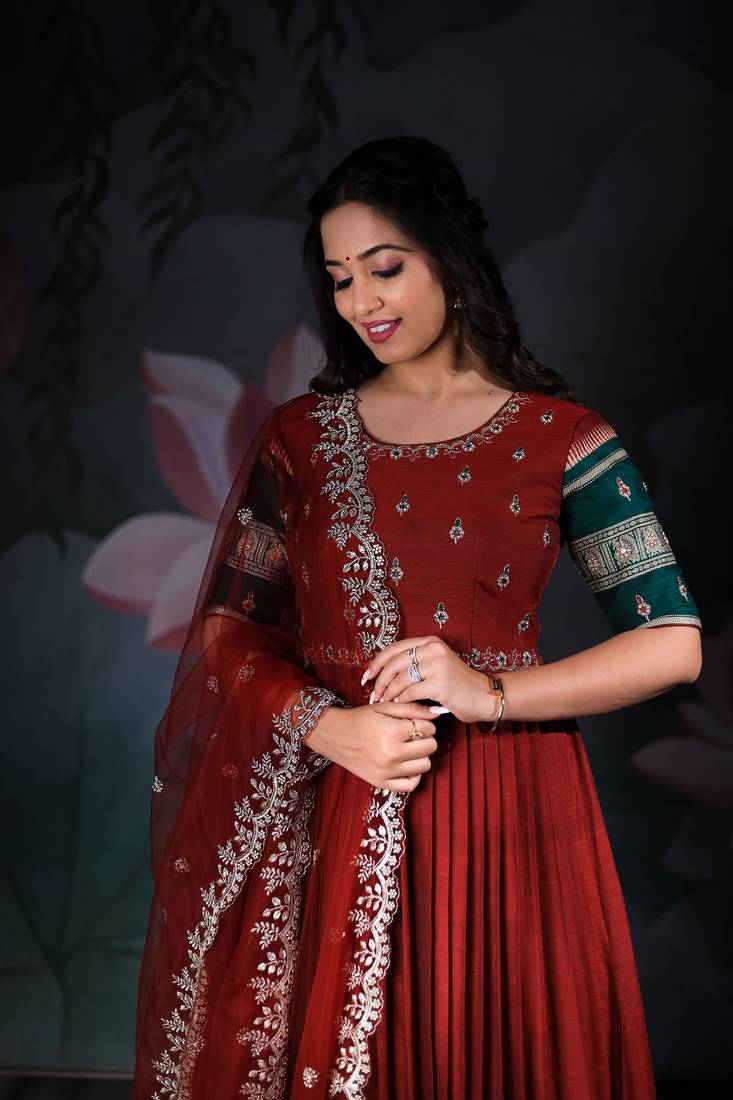 BK Sansarika Handloom Dress with dupatta set Bullionknot 4094691