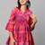 Ethnic Look Pink Colour Smart Short Kurti For Girls