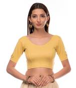 Taru Applique Flowers Floral Stretchable Lycra Blouse By Advi