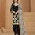 Black embroidered art silk salwar