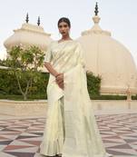 Kevaah Linen Fancy Styles Designer Linen Saree Collection