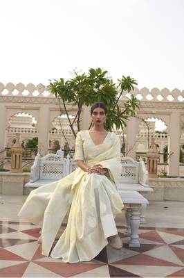 Kevaah Linen Fancy Styles Designer Linen Saree Collection 2