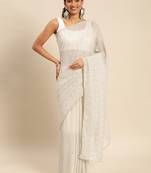 Kasee Fancy Designer Pista Georgette With Embellished Sequence Saree 