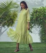 Baarik Lime Green Dress