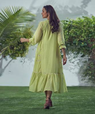 Baarik Lime Green Dress 3