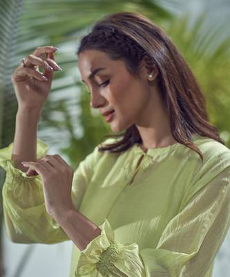 Baarik Lime Green Dress 5
