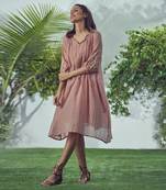 Baarik Pink Knee Length Dress