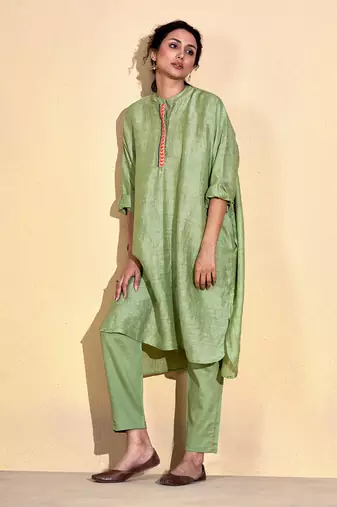Ta'Aruf Sage Green Kurta Set
