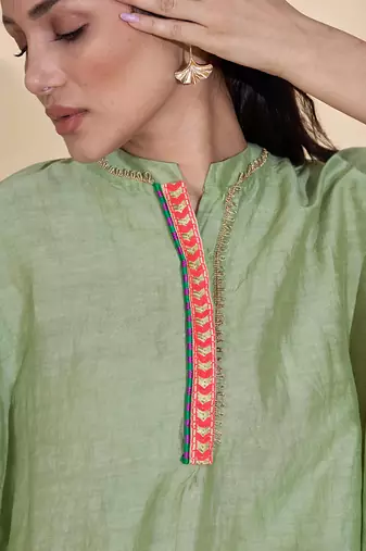Ta'Aruf Sage Green Kurta Set