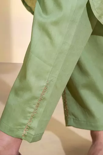 Ta'Aruf Sage Green Kurta Set
