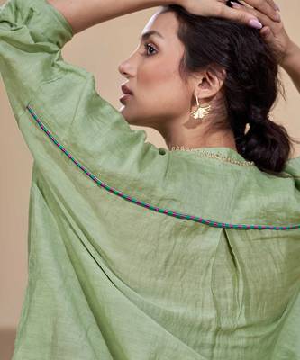 Ta'Aruf Sage Green Kurta Set 6