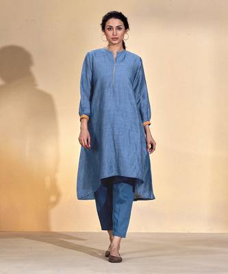 Ta'Aruf Indigo Blue Kurta Set 1