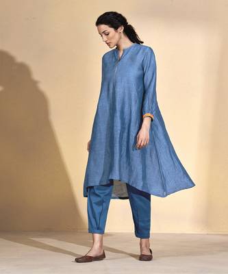 Ta'Aruf Indigo Blue Kurta Set 2