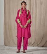 Shiiriin Pink Kimono Kurta Set