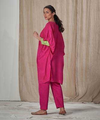 Shiiriin Pink Kimono Kurta Set 2
