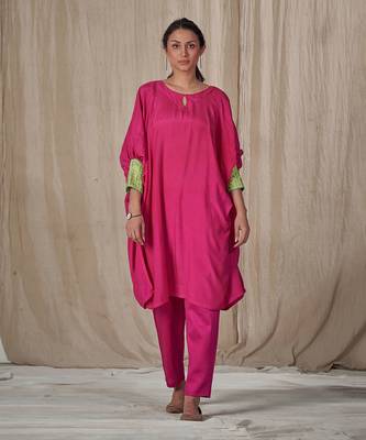 Shiiriin Pink Kimono Kurta Set 3